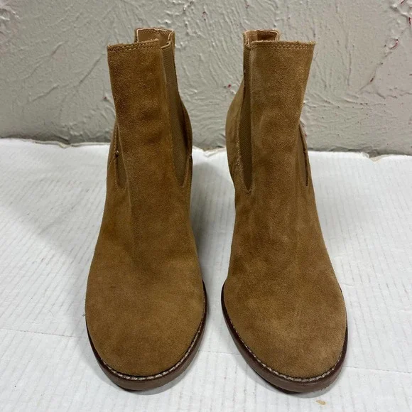 Lucky Brand Yamka Suede Ankle Boot trebark Women's Size 8.5 M - Picture 1 of 5